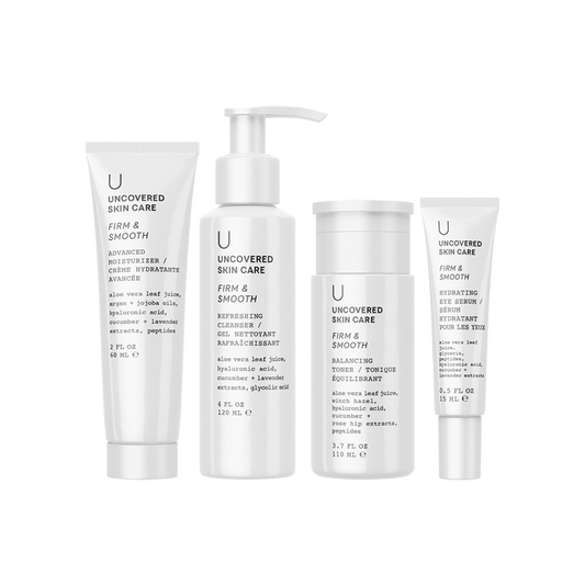 FIRM &amp; SMOOTH DAILY SKIN ESSENTIALS KIT UNCOVERED